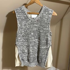 3.1 Phillip Lim sleeveless sweater with translucent bottom layer